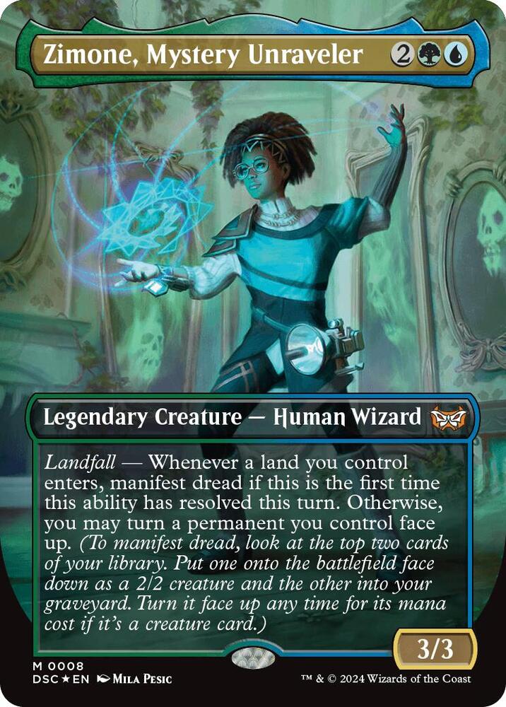 Zimone, Mystery Unraveler (Borderless) card image
