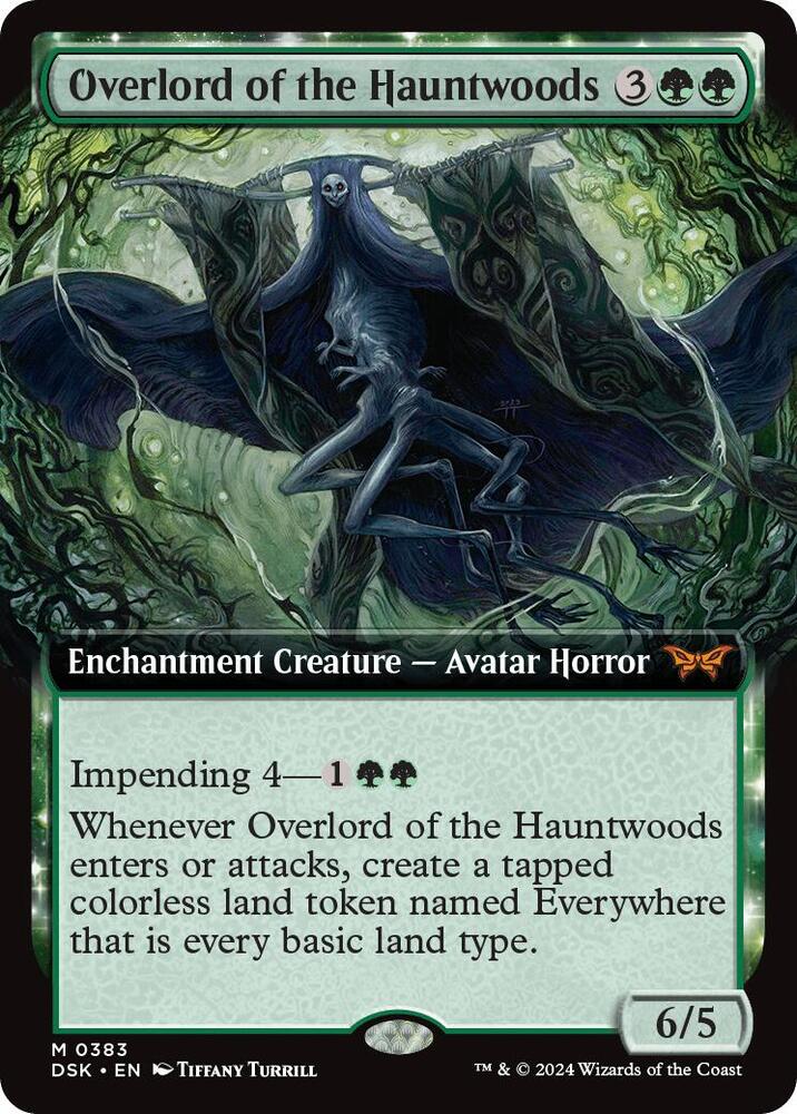 Overlord of the Hauntwoods (Extended Art) card image