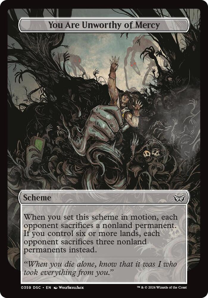 You Are Unworthy of Mercy (Full Art) card image