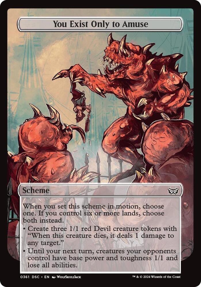 You Exist Only to Amuse (Full Art) card image