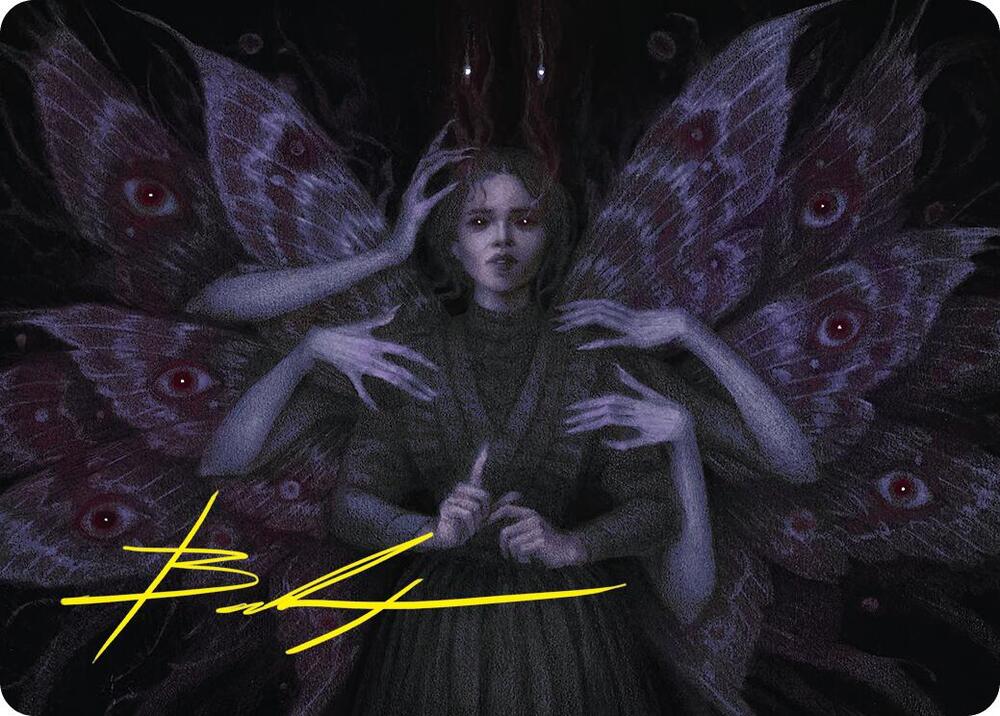 Demonic Counsel Art Card (7/54) (Gold-Stamped Signature) card image