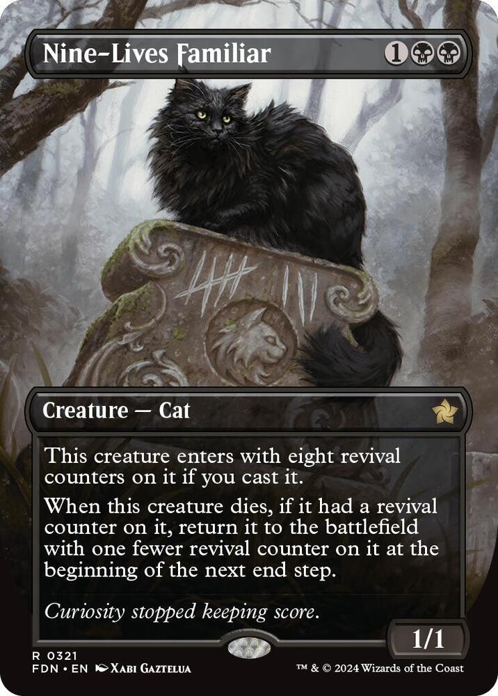 Nine-Lives Familiar (Borderless) card image