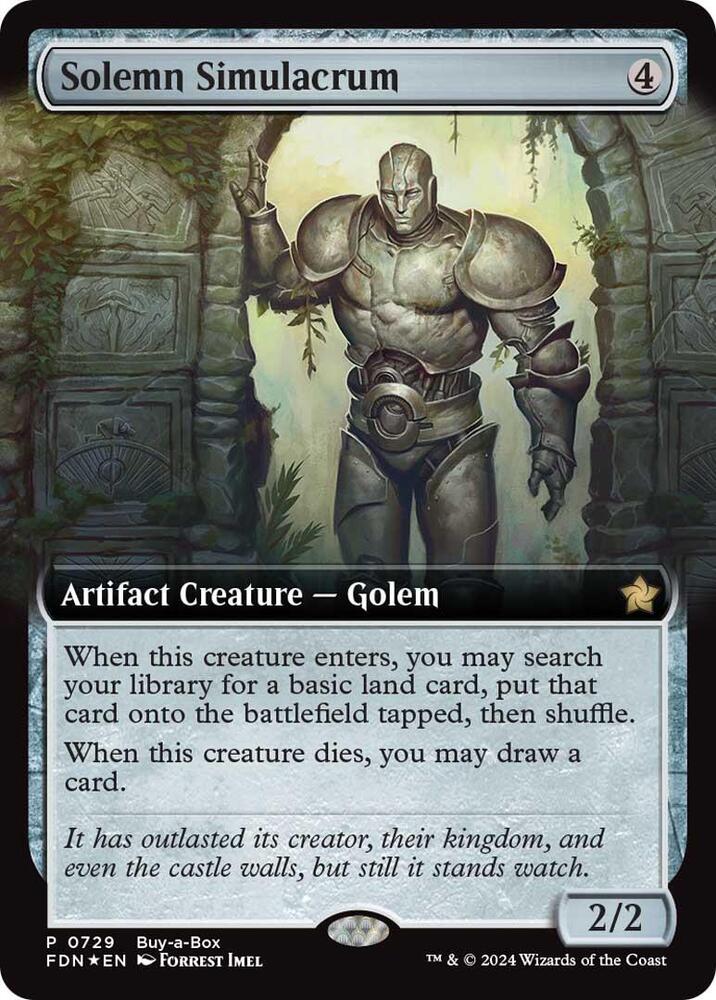 Solemn Simulacrum (Extended Art) card image