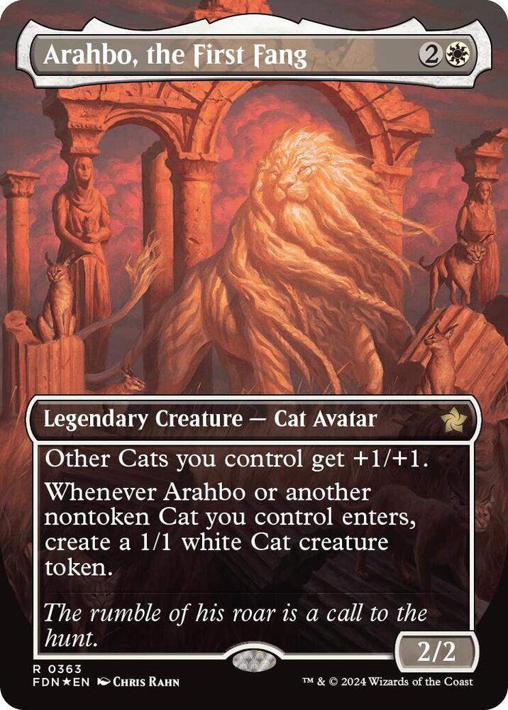 Arahbo, the First Fang (Borderless) (Mana Foil) card image