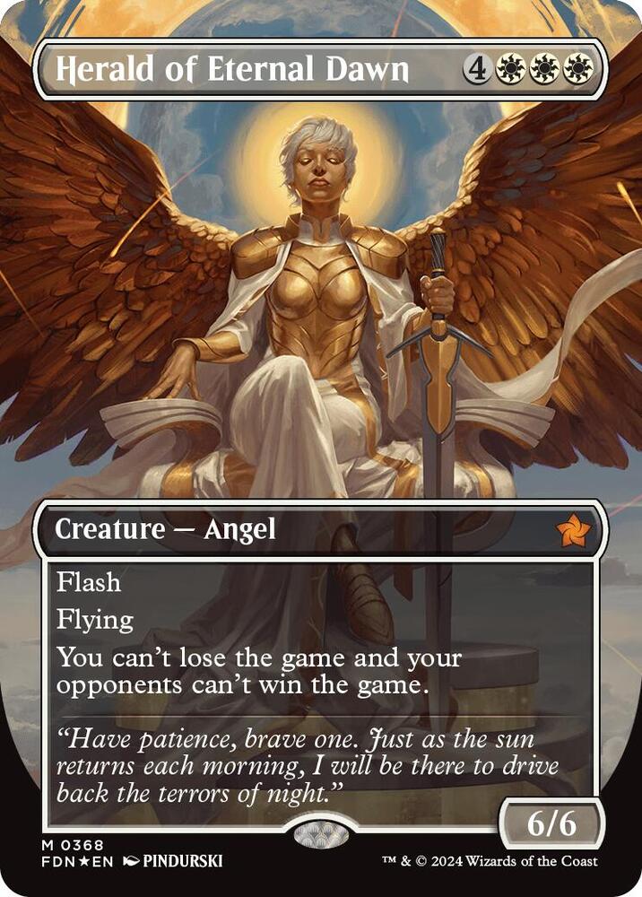 Herald of Eternal Dawn (Borderless) (Mana Foil) card image