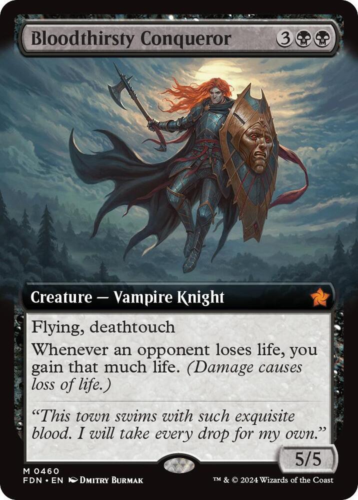 Bloodthirsty Conqueror (Extended Art) card image