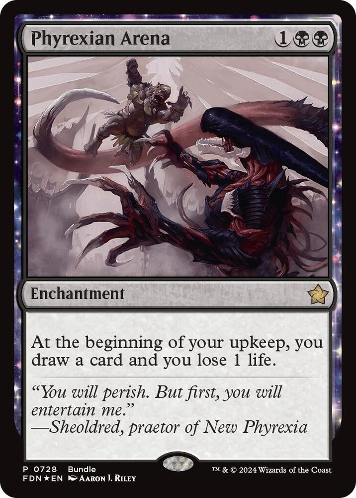 Phyrexian Arena (FDN Bundle) card image