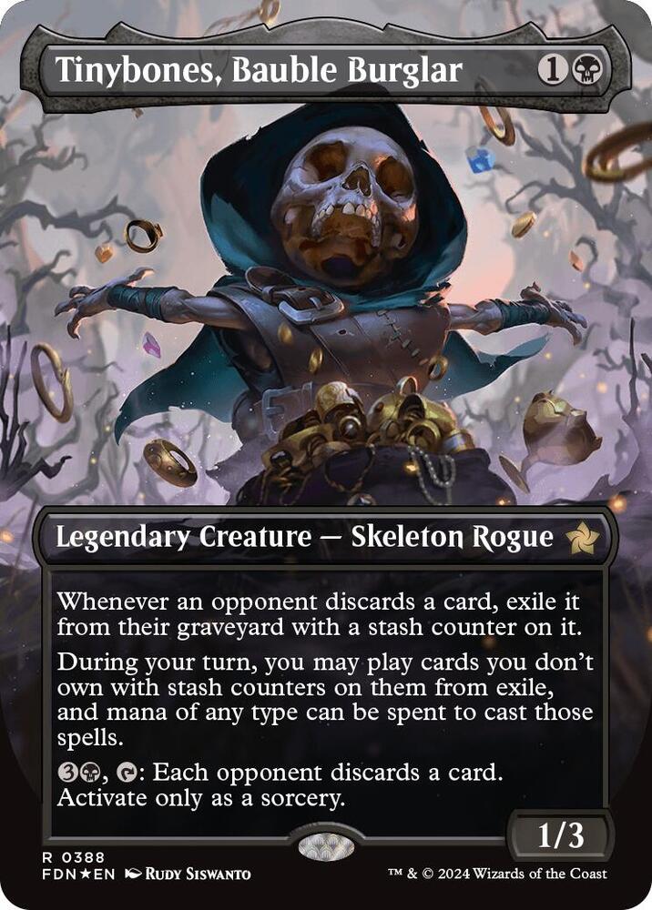 Tinybones, Bauble Burglar (Borderless) (Mana Foil) card image