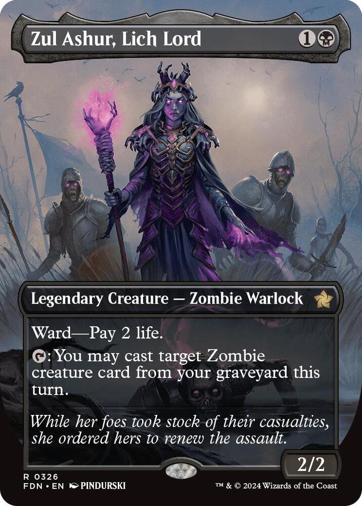 Zul Ashur, Lich Lord (Borderless) card image