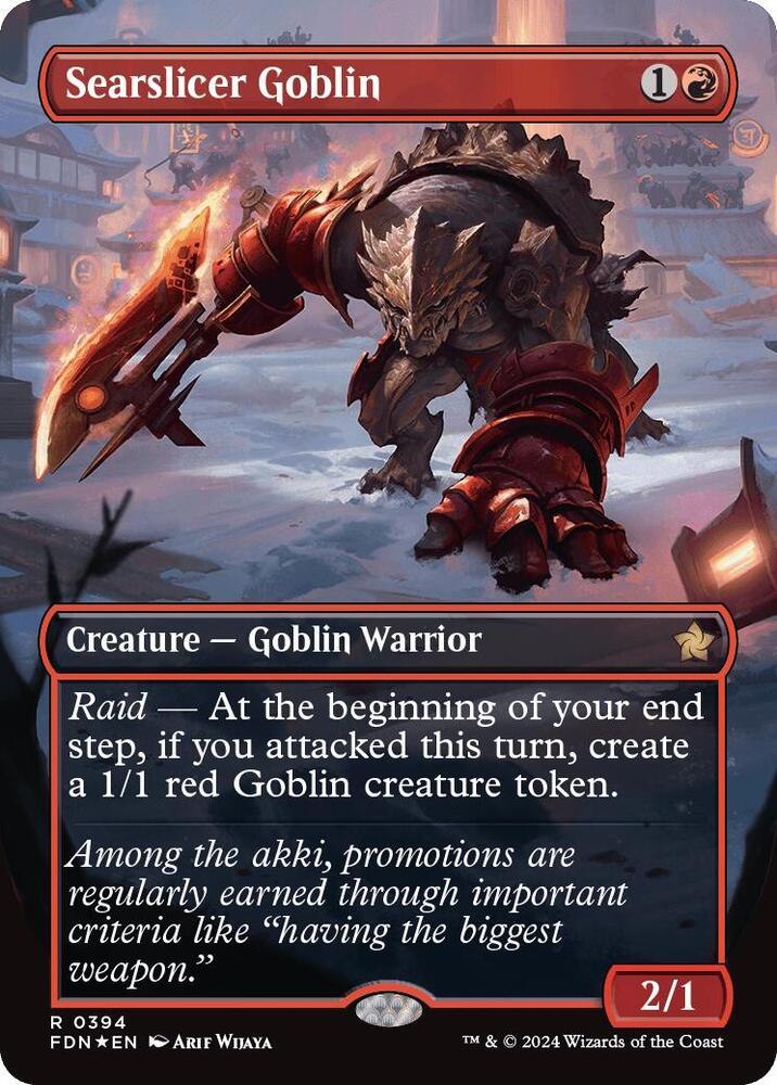 Searslicer Goblin (Borderless) (Mana Foil) card image