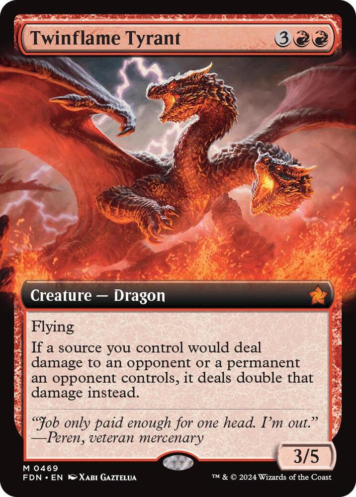 Twinflame Tyrant (Extended Art) card image