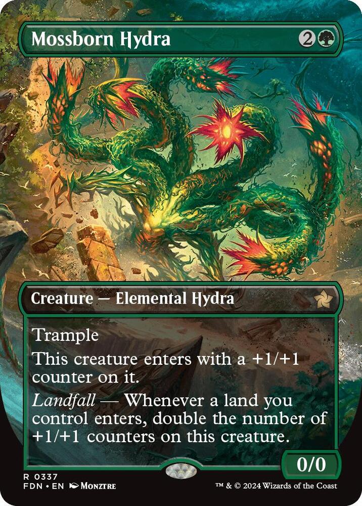 Mossborn Hydra (Borderless) card image