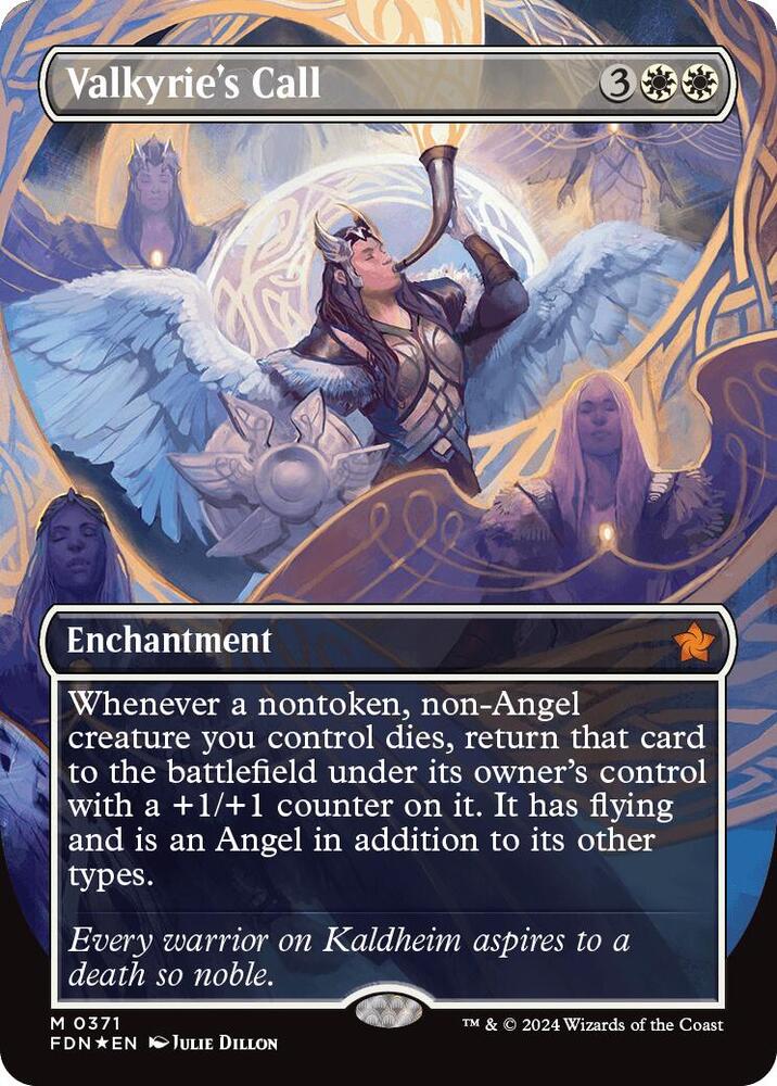 Valkyrie's Call (Borderless) (Mana Foil) card image