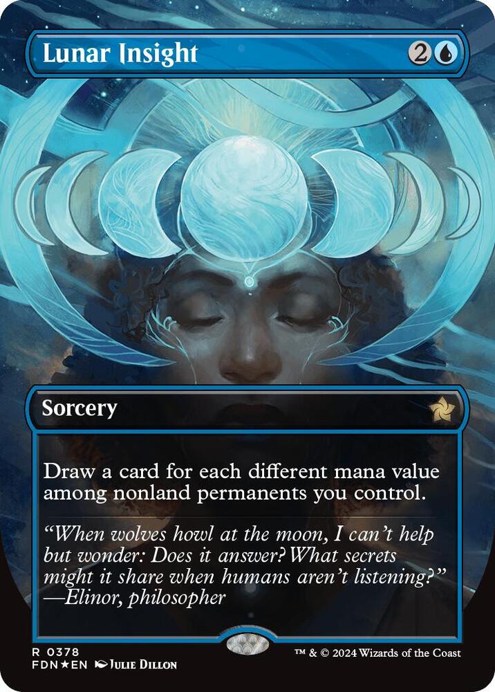 Lunar Insight (Borderless) (Mana Foil) card image