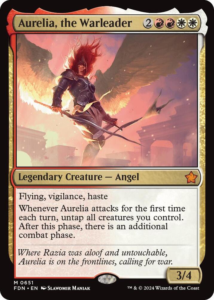 Aurelia, the Warleader card image