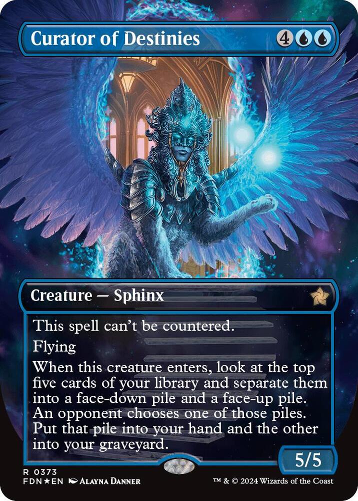 Curator of Destinies (Borderless) (Mana Foil) card image