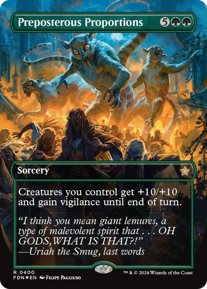 Preposterous Proportions (Borderless) (Mana Foil) card image