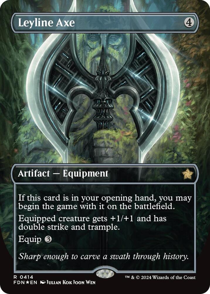 Leyline Axe (Borderless) (Mana Foil) card image