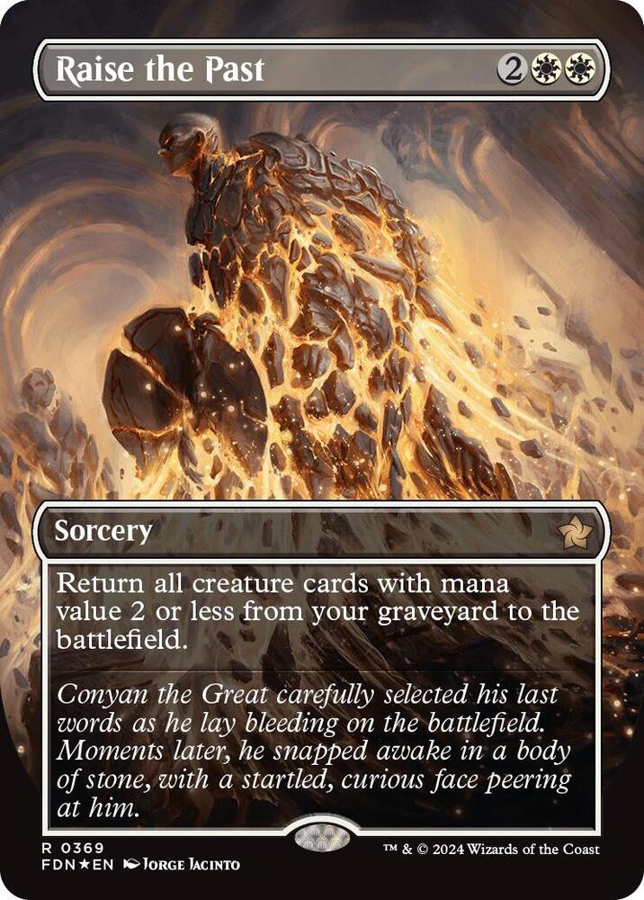 Raise the Past (Borderless) (Mana Foil) card image