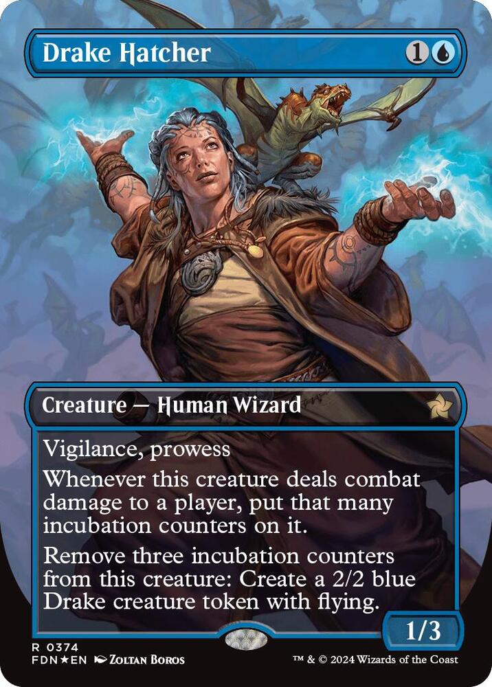 Drake Hatcher (Borderless) (Mana Foil) card image