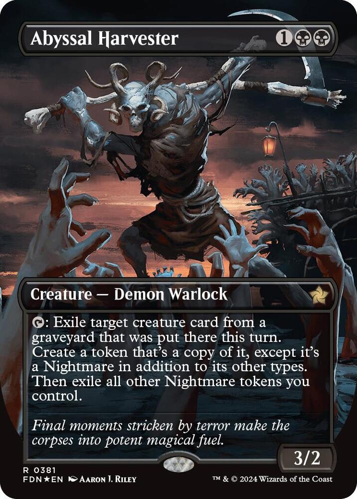 Abyssal Harvester (Borderless) (Mana Foil) card image