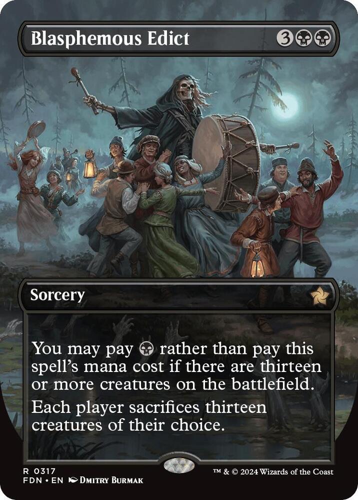 Blasphemous Edict (Borderless) card image