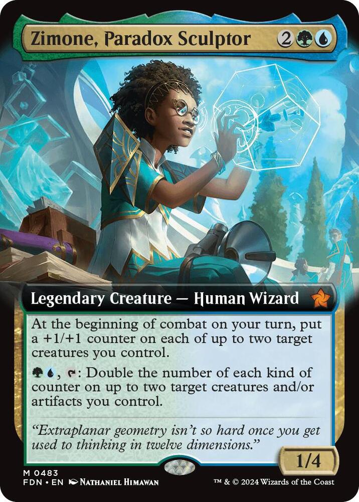 Zimone, Paradox Sculptor (Extended Art) card image