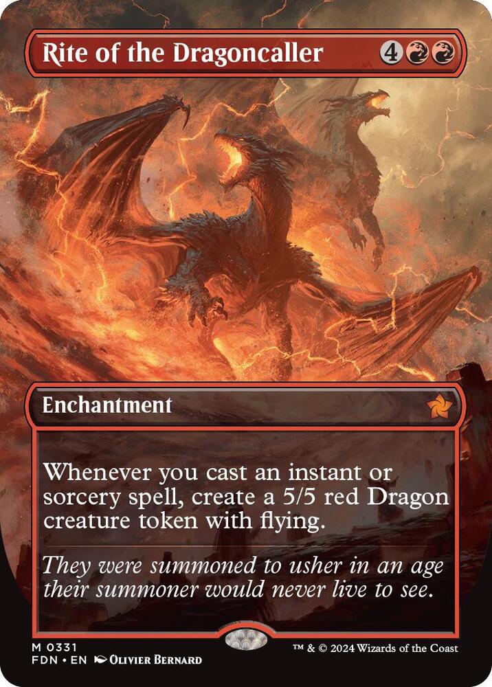 Rite of the Dragoncaller (Borderless) card image