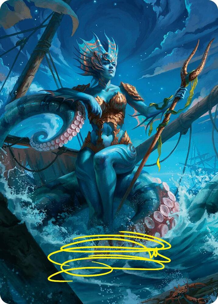 Kiora, the Rising Tide Art Card (30/54) (Gold-Stamped Signature) card image