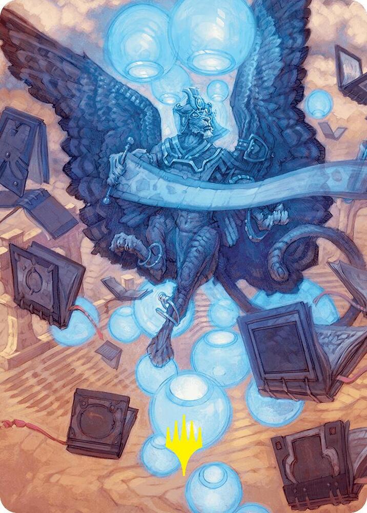 Sphinx of Forgotten Lore Art Card (33/54) (Gold-Stamped Signature) card image