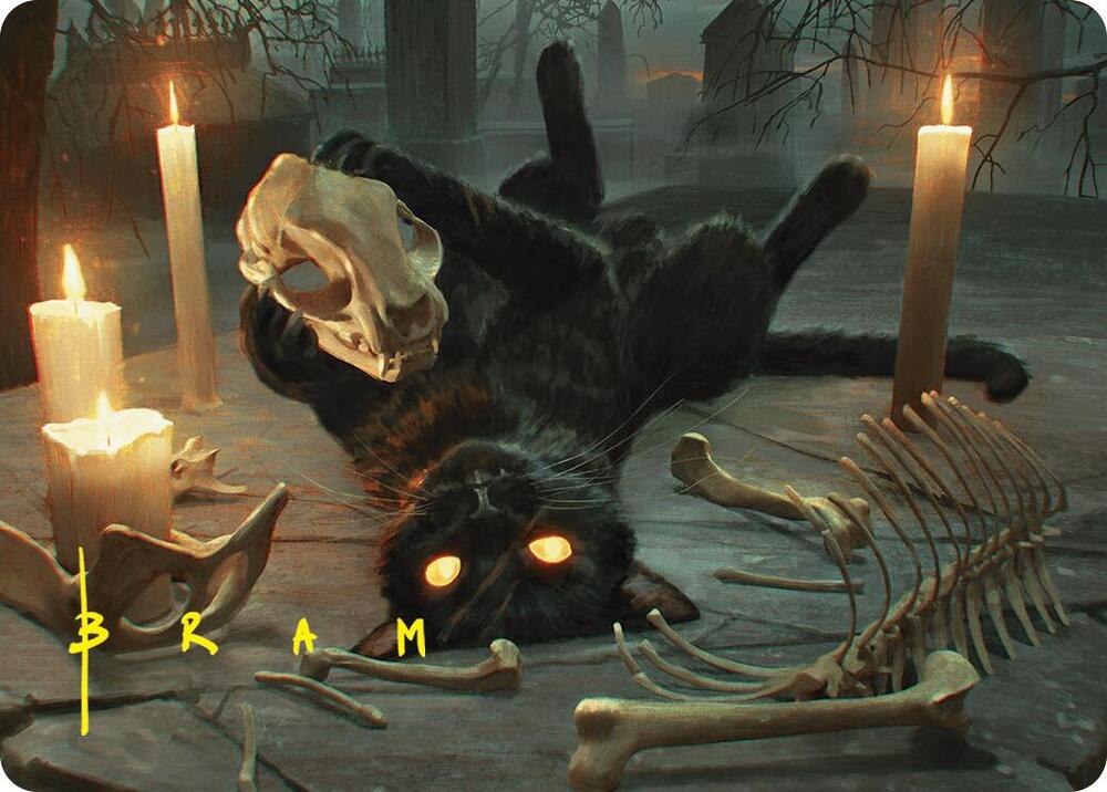 Nine-Lives Familiar Art Card (8/54) (Gold-Stamped Signature) card image