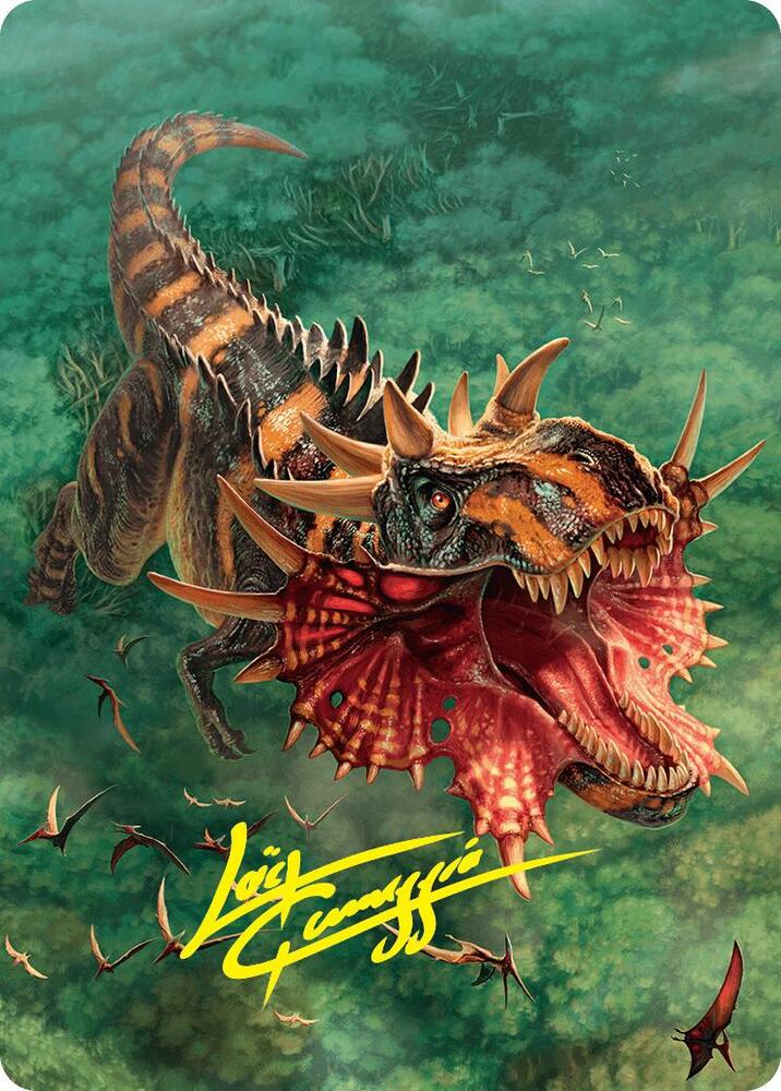 Gigantosaurus Art Card (53/54) (Gold-Stamped Signature) card image