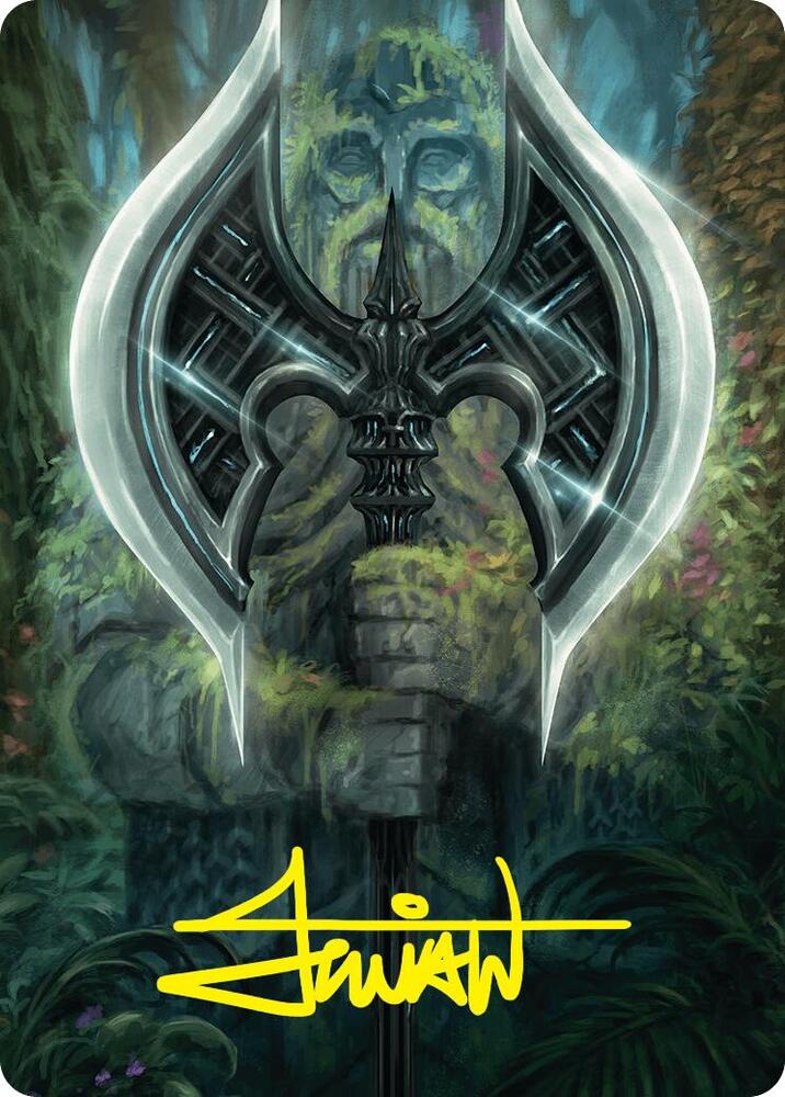 Leyline Axe Art Card (49/54) (Gold-Stamped Signature) card image