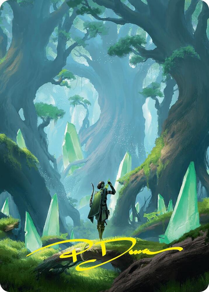 Forest Art Card (25/54) (Gold-Stamped Signature) card image