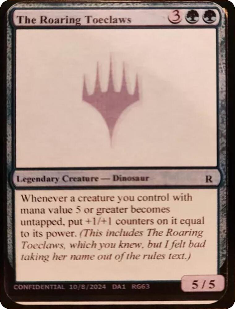 The Roaring Toeclaws card image