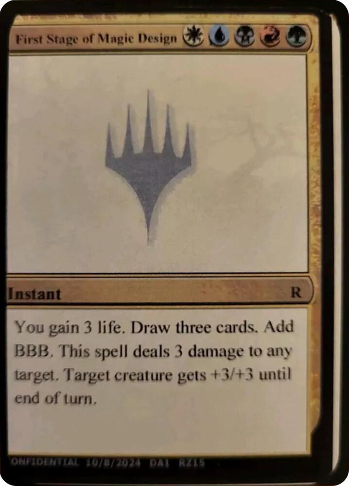 First Stage of Magic Design card image