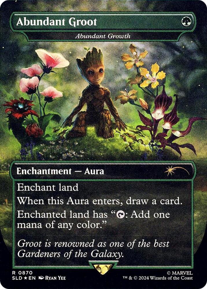 Abundant Groot - Abundant Growth (Rainbow Foil) card image