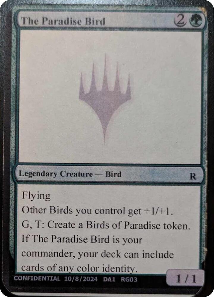 The Paradise Bird card image