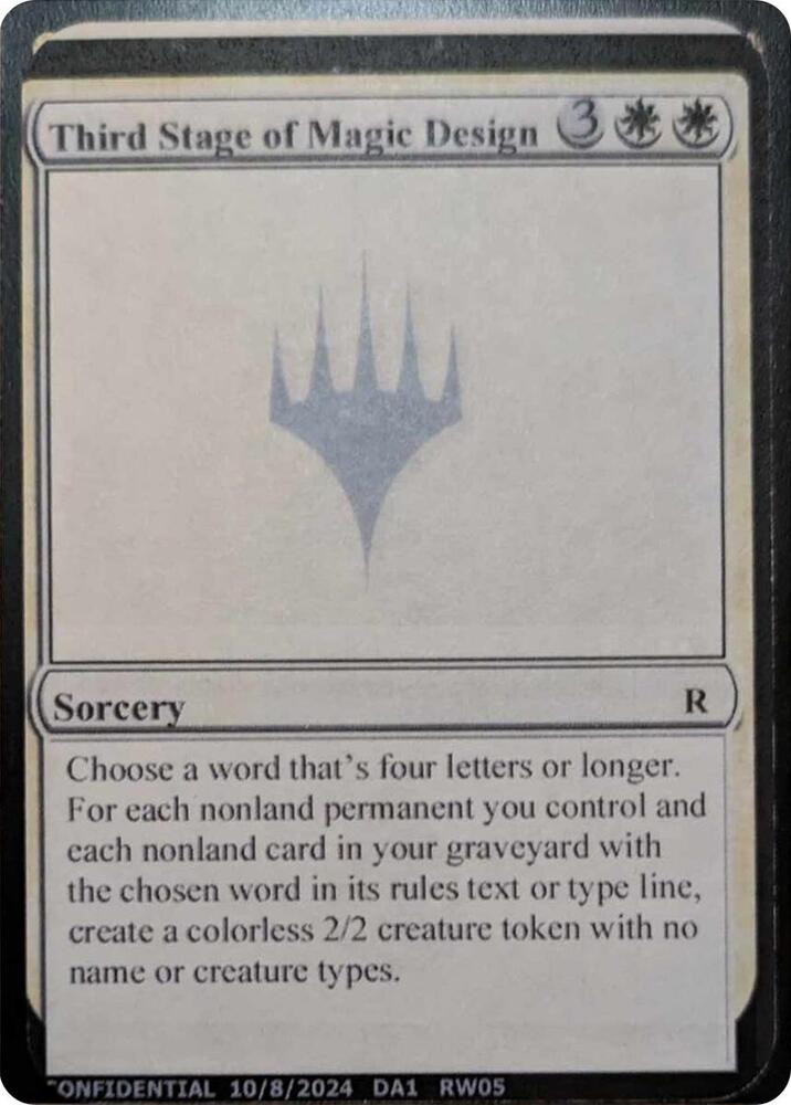 Third Stage of Magic Design card image