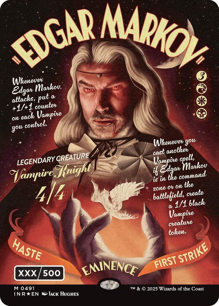 Edgar Markov (Showcase) (Serial Numbered) (Double Rainbow Foil) card image