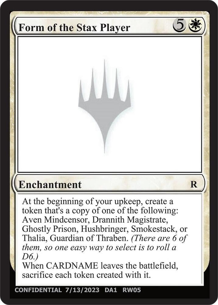 Form of the Stax Player card image