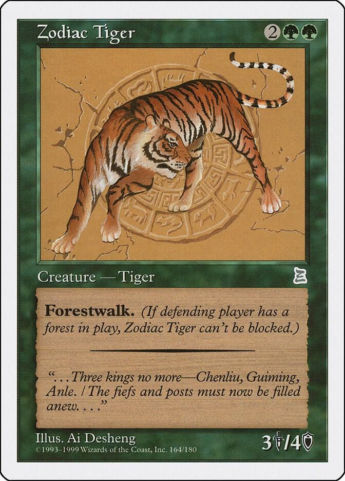 Zodiac Tiger card image