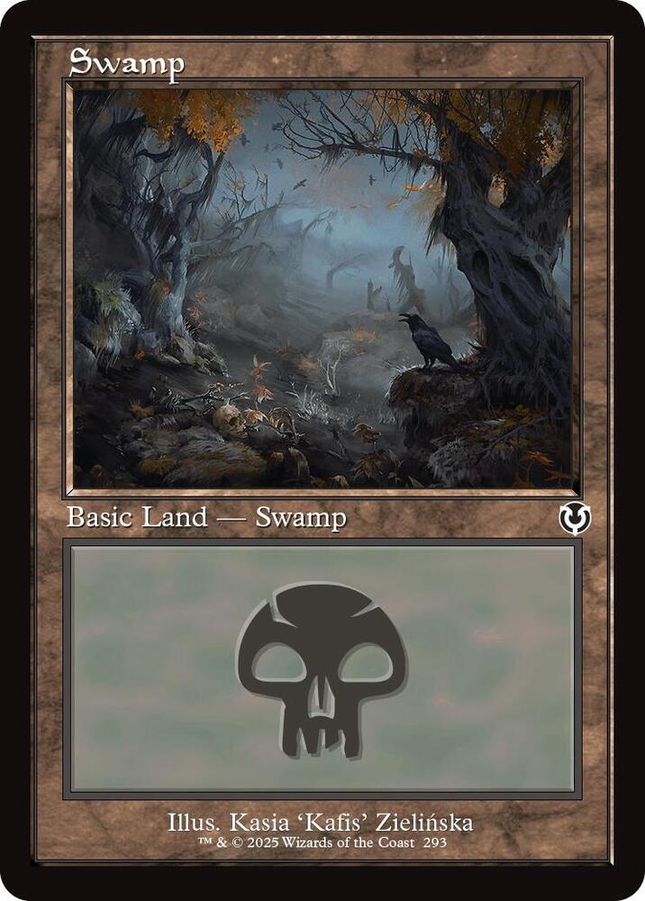 Swamp (293) (Retro Frame) card image