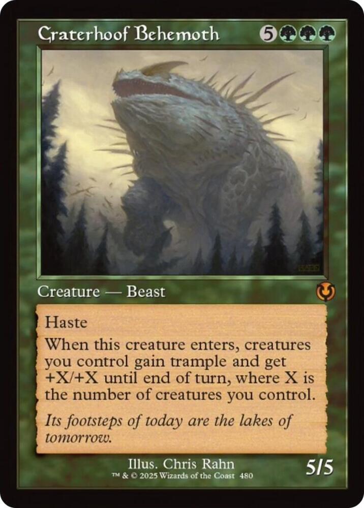 Craterhoof Behemoth (Retro Frame) card image