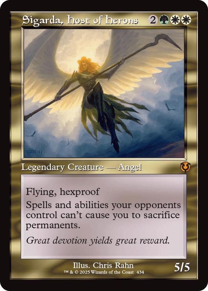 Sigarda, Host of Herons (Retro Frame) card image