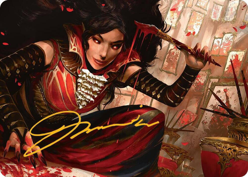 Blood Artist Art Card (Gold-Stamped Signature) card image