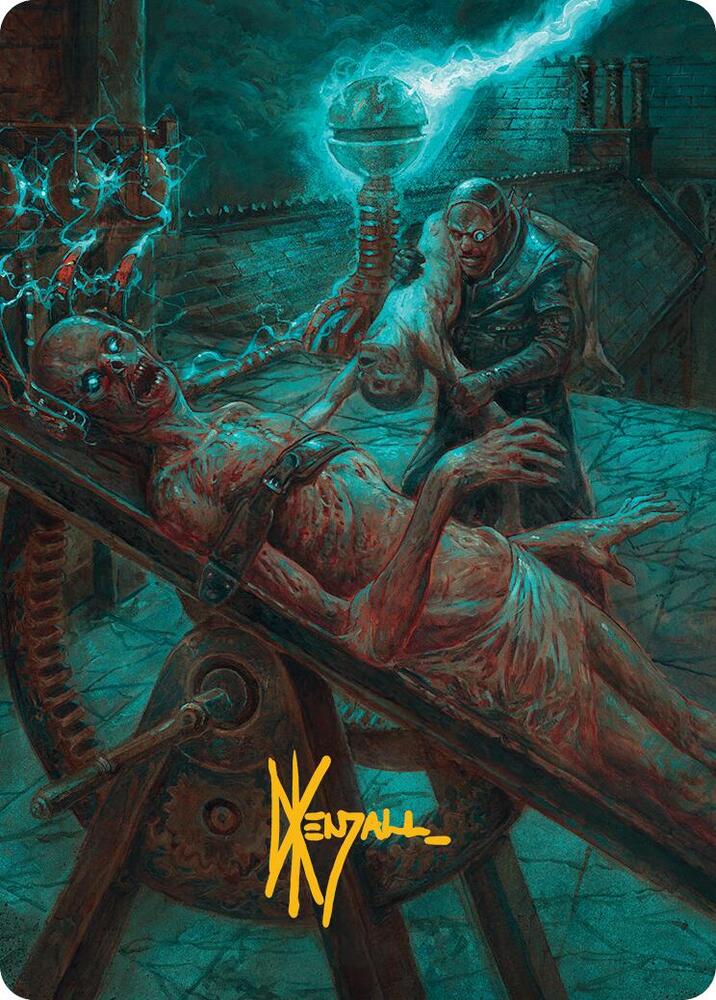 Rooftop Storm Art Card (Gold-Stamped Signature) card image