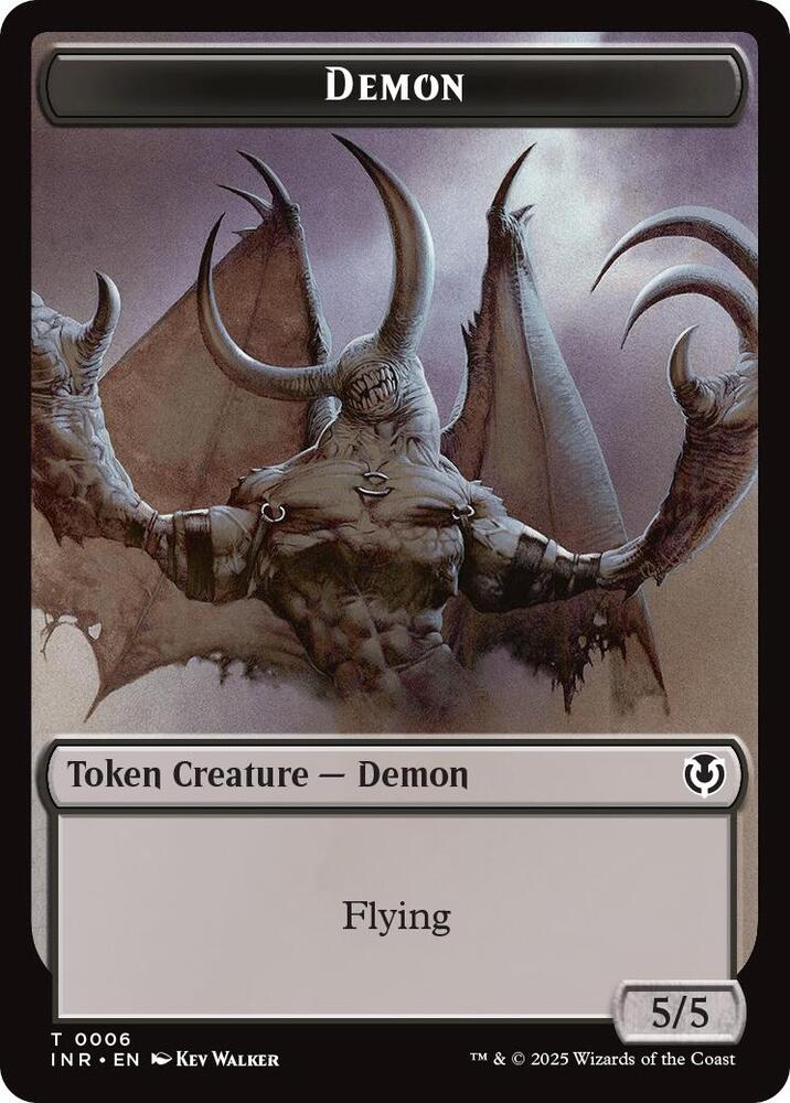 Demon // Human Cleric Double-Sided Token card image