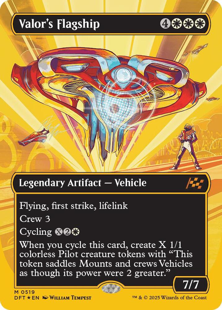 Valor's Flagship (Borderless) (First-Place Foil) card image