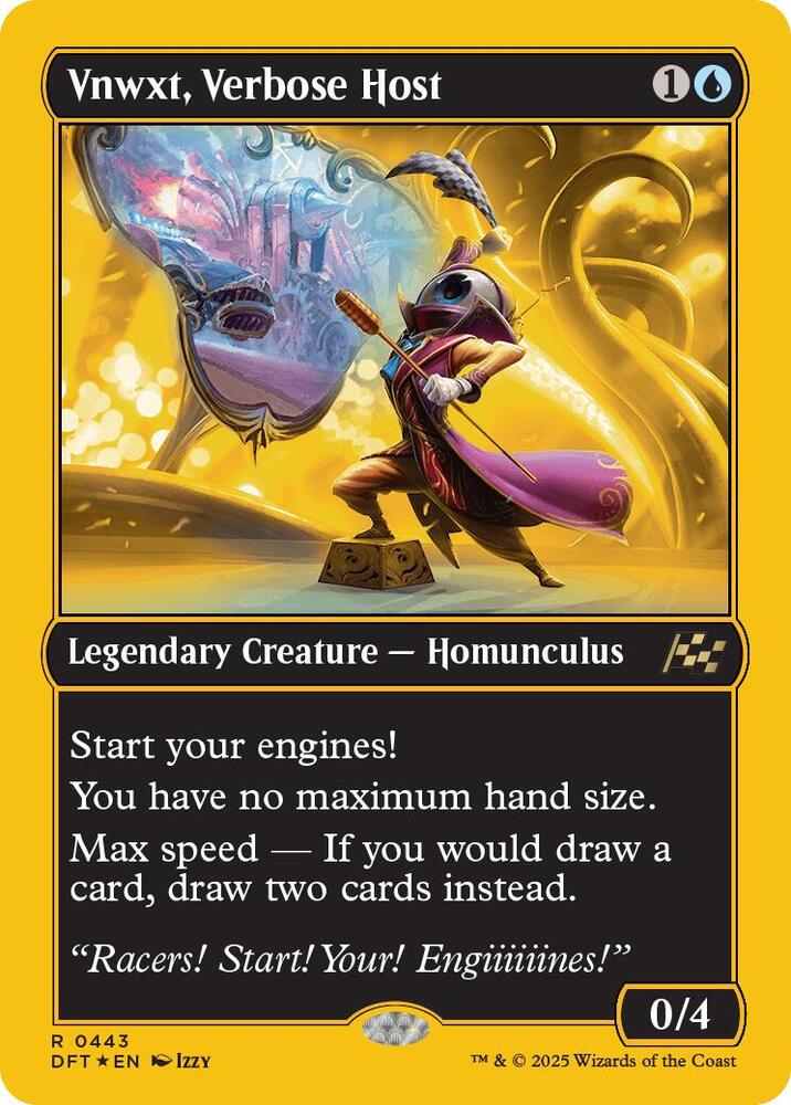 Vnwxt, Verbose Host (First-Place Foil) card image